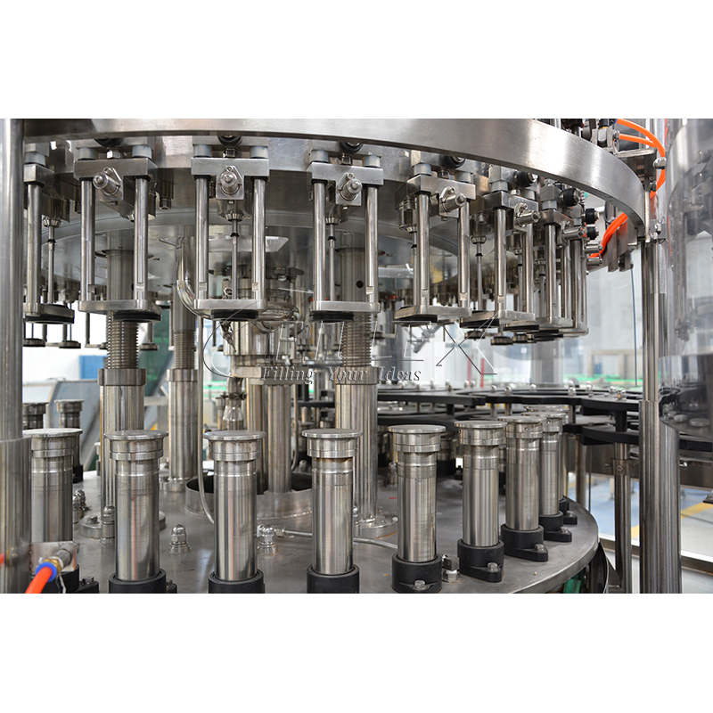 Fully Automatic online glass washing filling twist-off capping machine
