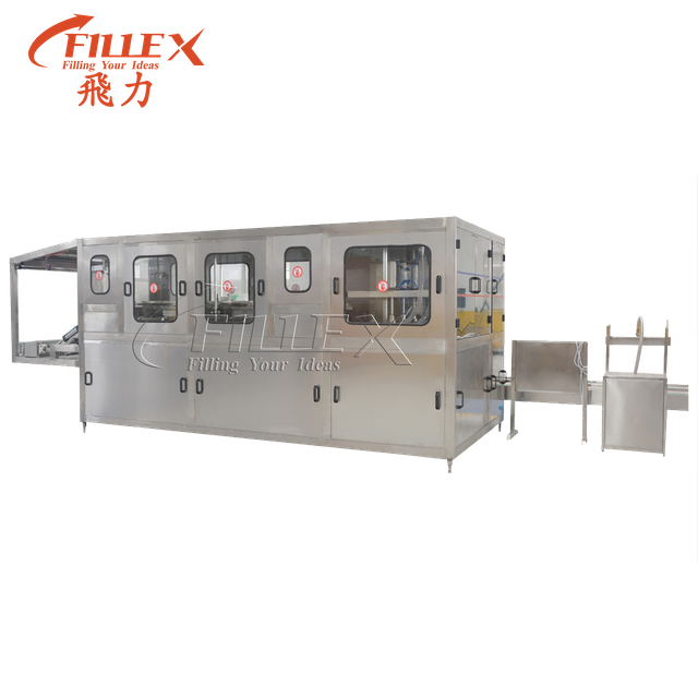 Fully Automatic 3 / 5 Gallon Brushing And Washing Machine Wholesale Gallon Water Filling Line