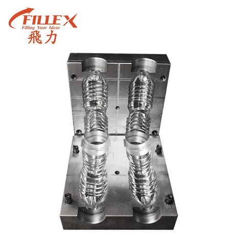 4 Cavity Aluminum PET Bottle Blow Mold 