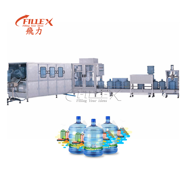 3 / 5 Gallon Brushing And Washing Machine Wholesale Gallon Water Filling Line