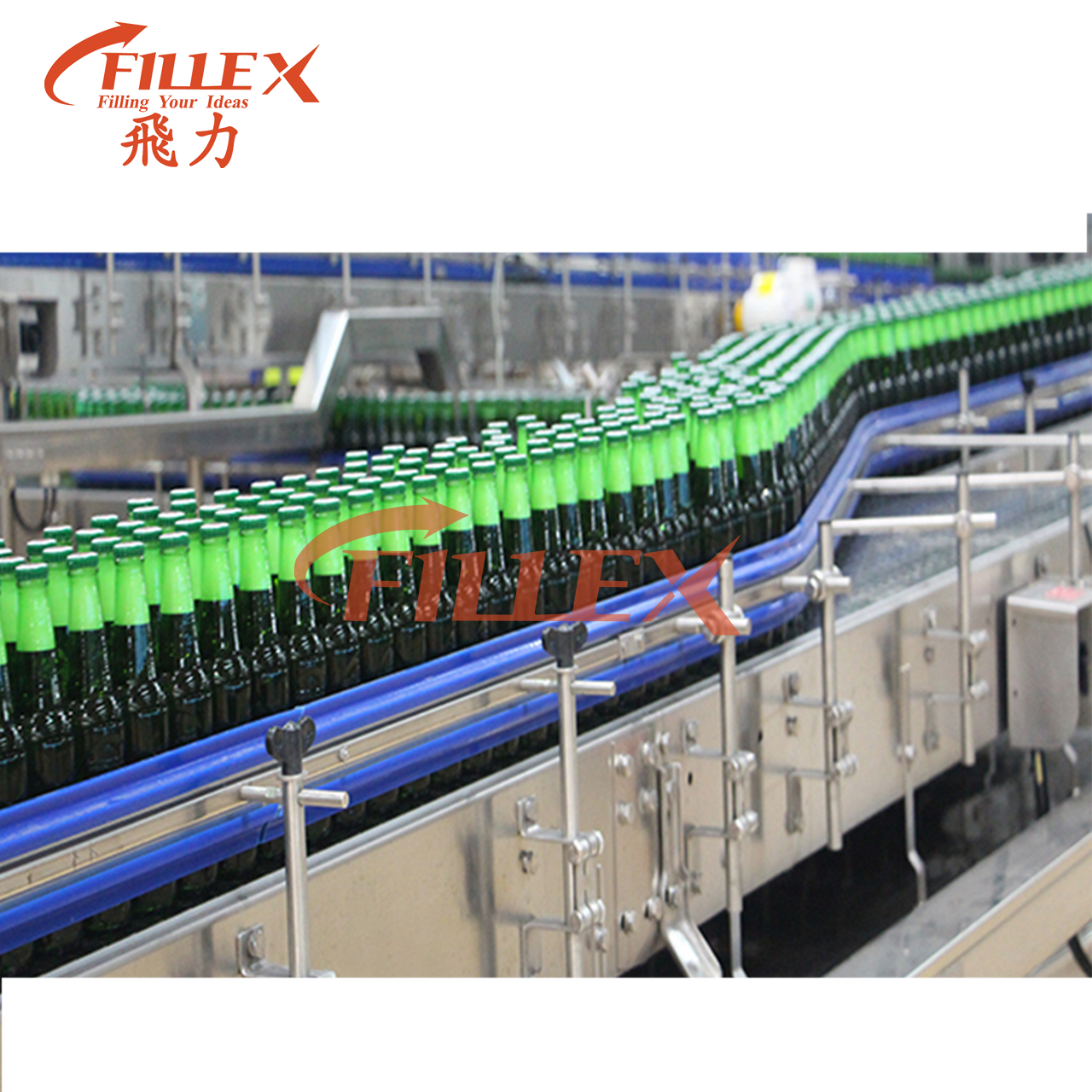 Automatic Frequency Control Air Conveyor For Empty Bottles 